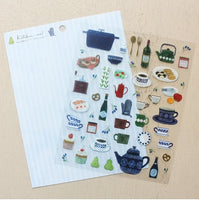 Asano Midori Sheet of Stickers / kitchen