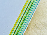 SIKI "WAKABA" Fresh Spring Greens Multi-paper Notebook