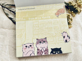 Shinzi Katoh Block Memo Pad / My dear cats - Paris