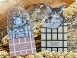 Dayan the Cat Die-Cut Bookmarker / Writing