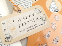 Moomin 80th Anniversary Sheet of Stickers / HAPPY