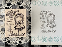 Kubominoki Original Rubber Stamp / Alice In Wonderland
