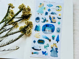 "Mon Atelier" Sheet of Stickers / Midnight