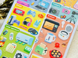 Sheet of Stickers / Electronics Store
