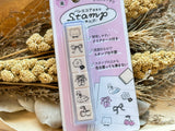 Kamio Japan 6-Piece Self-Inking Creative Stamp Set / Balletcore