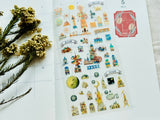 The Fantasy Street Zakka Store (空想街雑貨店) Clear Sheet of Stickers / Civilization