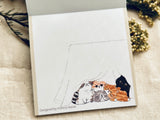 Shinzi Katoh Block Memo Pad / My dear cats - Sleeping Cats