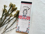 Dayan the Cat Ticket-Style Memo Pad / ShowTime