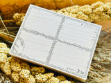 Japanese Wooden Rubber Stamp / 4 Stamps Sheet