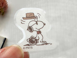 Snoopy Flake Stickers - Tea Time Pink