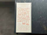 Oeda Letterpress "Stamp" Sticker Sheet - Botanical Pink