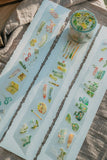 Meow Illustration Kiss-cut Glossy PET Tape / Bunbōgu (stationery)
