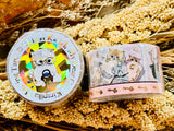 Shinzi Katoh "My Dear Cats" Series Sparkling Washi Tape Set / Reading Cats