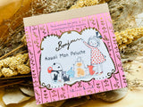 Shinzi Katoh Kawaii Mon Peluche Block Memo Pad / Bonjour