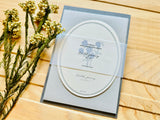 Hutte Paper Original Oval-shaped Letter Set / Wild Pansy