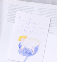 dodolulu Greeting Card - My Blue Flowers