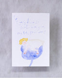 dodolulu Greeting Card - My Blue Flowers