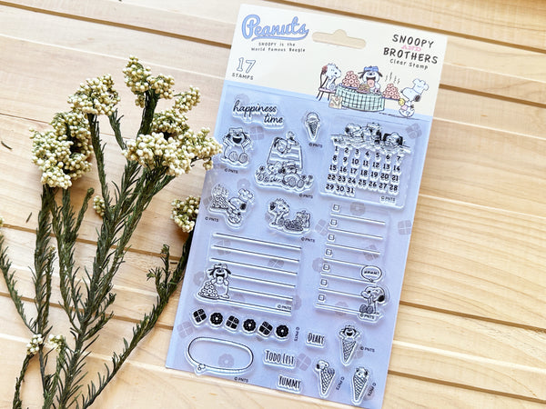 Snoopy Clear Stamp Sheet / Snoopy & Brothers