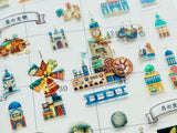 The Fantasy Street Zakka Store (空想街雑貨店) Clear Sheet of Stickers / Civilization