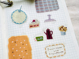 Tamura Miki Clear Flake Stickers / Cozy time