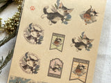 Dayan the Cat Kraft Stickers