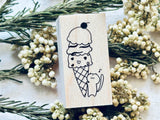 Gamazoku Kobo Rei Original Stamp / Ice Cream