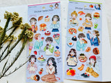 Sheet of Stickers /  Yummy