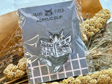Dayan the Cat Acrylic Clip / Newspaper