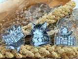 Dayan the Cat Acrylic Clip / Newspaper