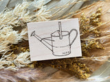 Japanese Wooden Rubber Stamp / Watering Can