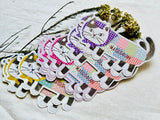 3-Color Message Card Set with String (9 pcs)