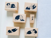 dodolulu Rubber Stamp Set - Do Nothing Girls