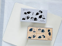 dodolulu Rubber Stamp Set - Do Nothing Girls