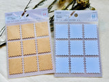 DIY Postage Stamp Label Stickers / White