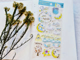 Tocorocomugi Frost Sheet of Stickers / Dazzling Sky