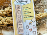 Kamio Japan 6-Piece Self-Inking Creative Stamp Set / Animal