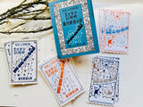 Shinzi Katoh x Kenji Miyazawa Letterpress Bookplate Stickers / Night on the Milky Way Train