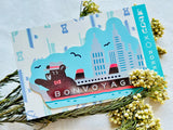 ob1toy x Rokkaku Die-cut Foil-stamped Sticker / Ship Tours