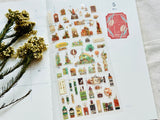The Fantasy Street Zakka Store (空想街雑貨店) Clear Sheet of Stickers / Stationery