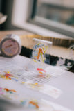 Meow Illustration Kiss-cut PET Tape / Whispers in the Flower Field