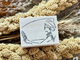 nonco hanco Rubber Stamp / R-107 Driving Girl