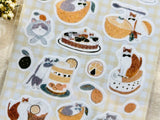Shoichiro Tobimatsu Foril Stamped Sheet of Stickers / Lemon Sweets