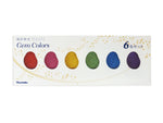 KURETAKE Gansai Tambi 6 Color Watercolor Palette -  Metallic Gem