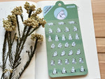 Moomin 80th Anniversary Sheet of Stickers / Thinking