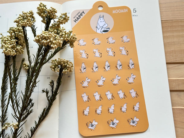 Moomin 80th Anniversary Sheet of Stickers / HAPPY