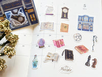 "Fantacy Stores" Flake Stickers / Magical Bookstore