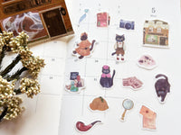"Fantacy Stores" Flake Stickers / Black Cat Detective Agency