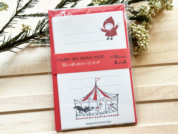 Shinzi Katoh Mini Letter Set / Little Red Riding Hood