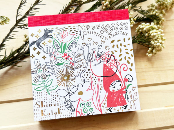 Shinzi Katoh Block Memo Pad / Little Red Riding Hood