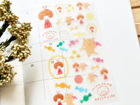 Furukawa x Mizutama Sheet of Stickers / Yellow